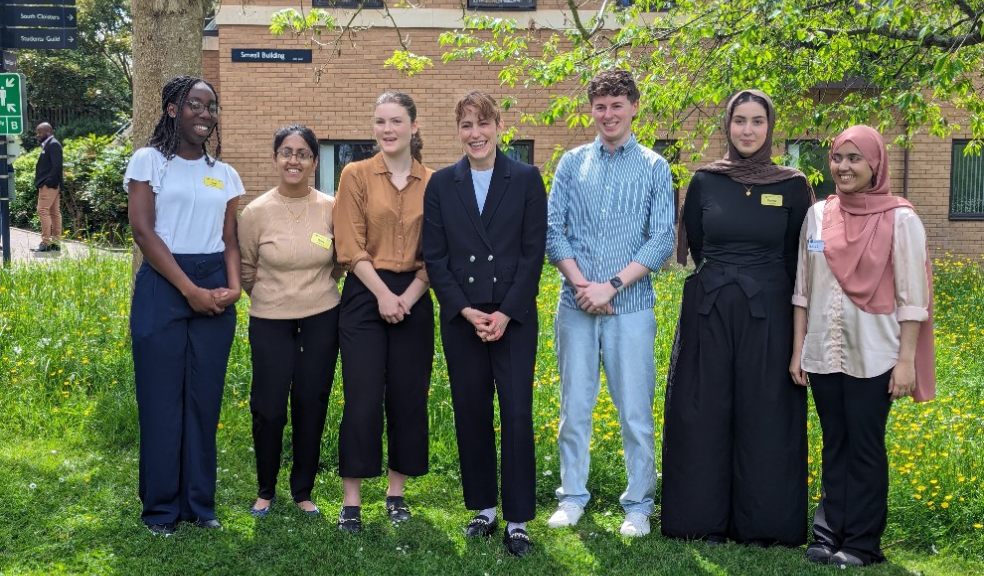Health Secretary Victoria Atkins Visits The University Of Exeter to unveil an increase in medical school training places. Image courtesy: Bradley Gerrard/LDRS.